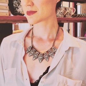 BAUBLEBAR CRYSTAL VINTAGE-LOOKING NECKLACE